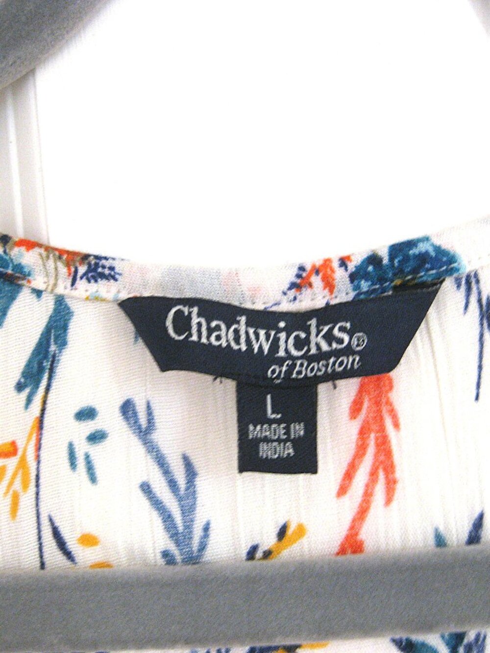 Chadwick's of Boston Maxi Dress Floral Sleeveless V-Neck Size L - Picture 6 of 7